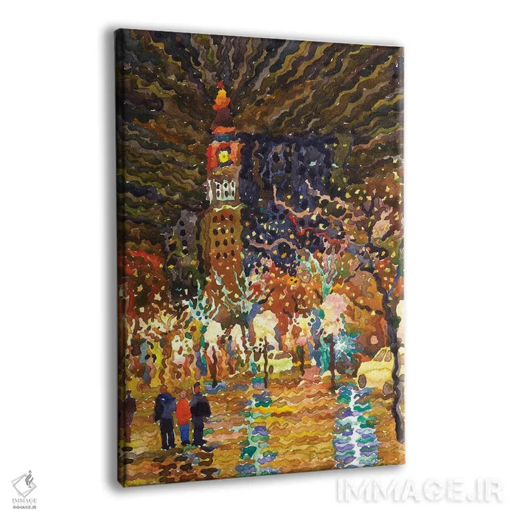 تابلو دکوراتیو میدان عصرگاهی در دنور اثر تانبلیا - نمای پرسپکتیو محصول