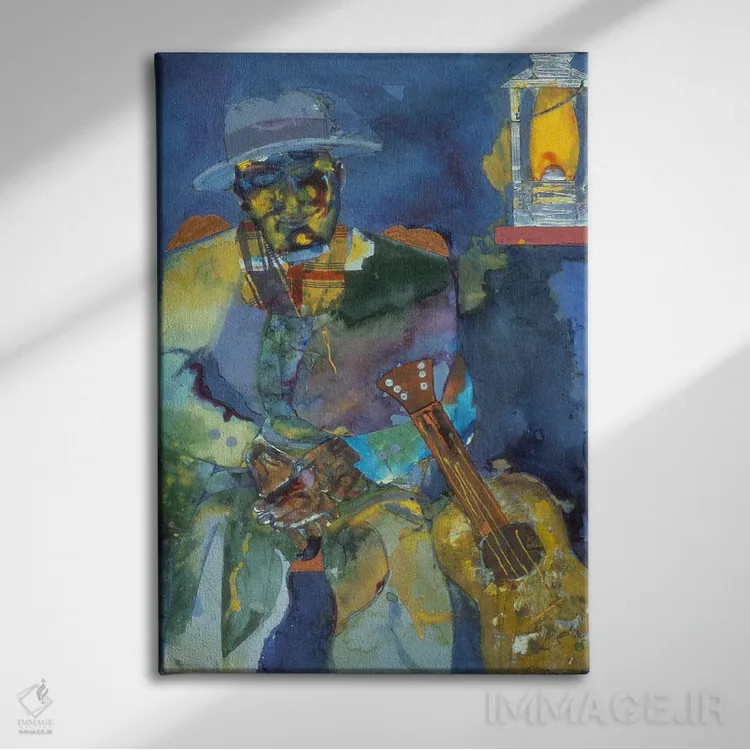 تابلو کلاسیک چراغ پاییزی اثر رومر بیردن - نمای روبهرو روی دیوار