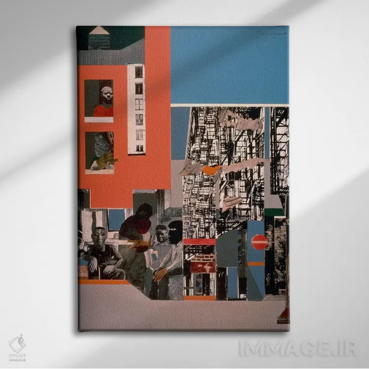 تابلو کلاسیک منهتن سیاه اثر رومر بیردن - نمای روبهرو روی دیوار
