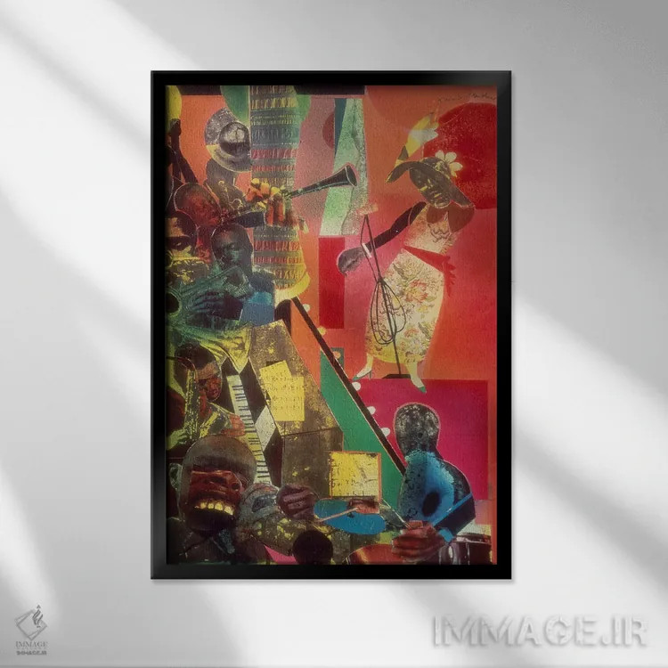 تابلو کلاسیک بلوز اثر رومر بیردن - نمای قابدار مشکی