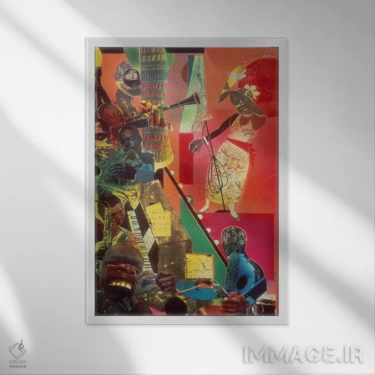 تابلو کلاسیک بلوز اثر رومر بیردن - نمای قابدار سفید