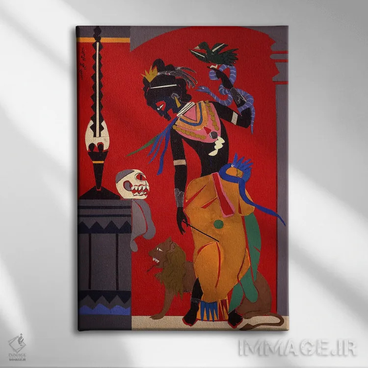 تابلو دکوراتیو سیرسه اثر رومر بیردن - نمای روبهرو روی دیوار