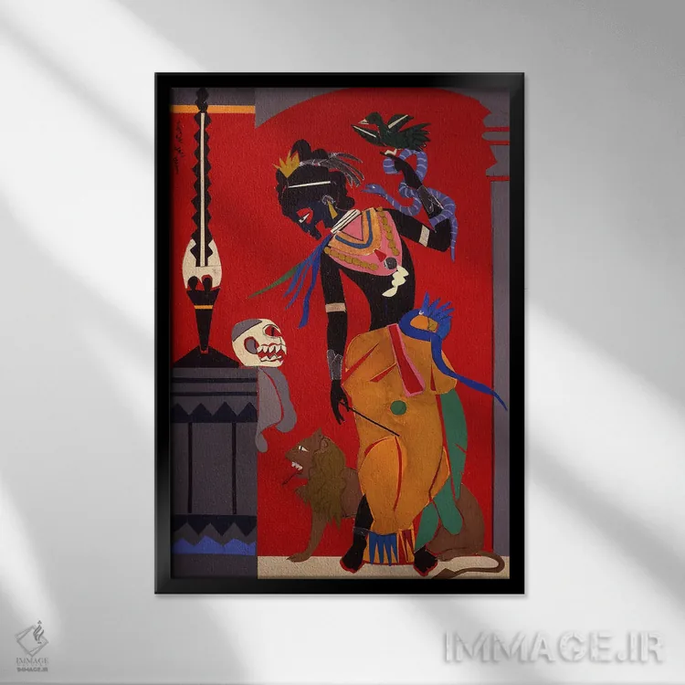تابلو دکوراتیو سیرسه اثر رومر بیردن - نمای قابدار مشکی