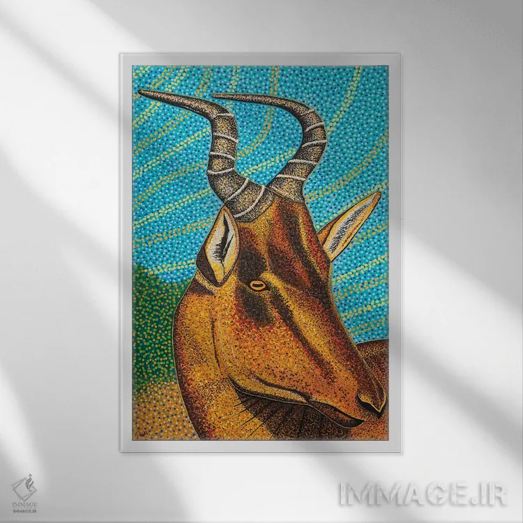 تابلو دکوراتیو هارتبیست اثر تیل بیولر - نمای قابدار سفید