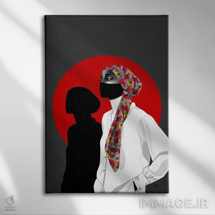 تابلو مدرن به خاطر اینکه اثر اهاب تی بی جی - نمای روبهرو روی دیوار
