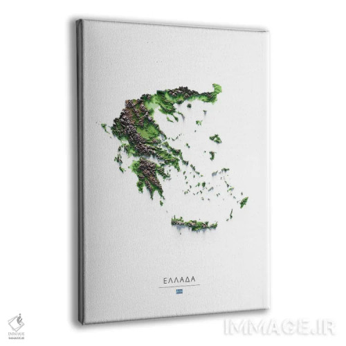 تابلو دکوراتیو یونان اثر تروبات مپس - نمای پرسپکتیو محصول