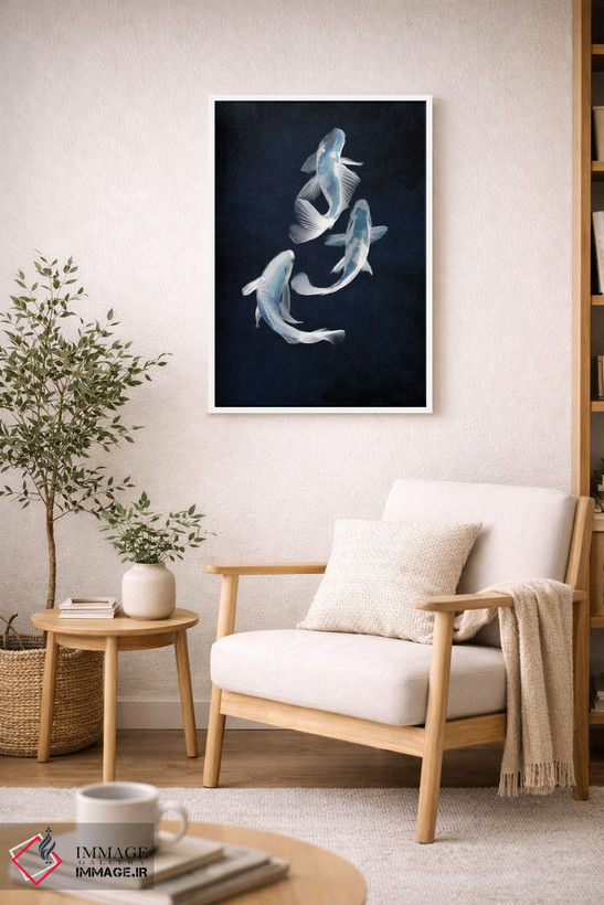 تابلو مینیمال ماهی کوی ۲ اثر تینا بلیکلی - D5W