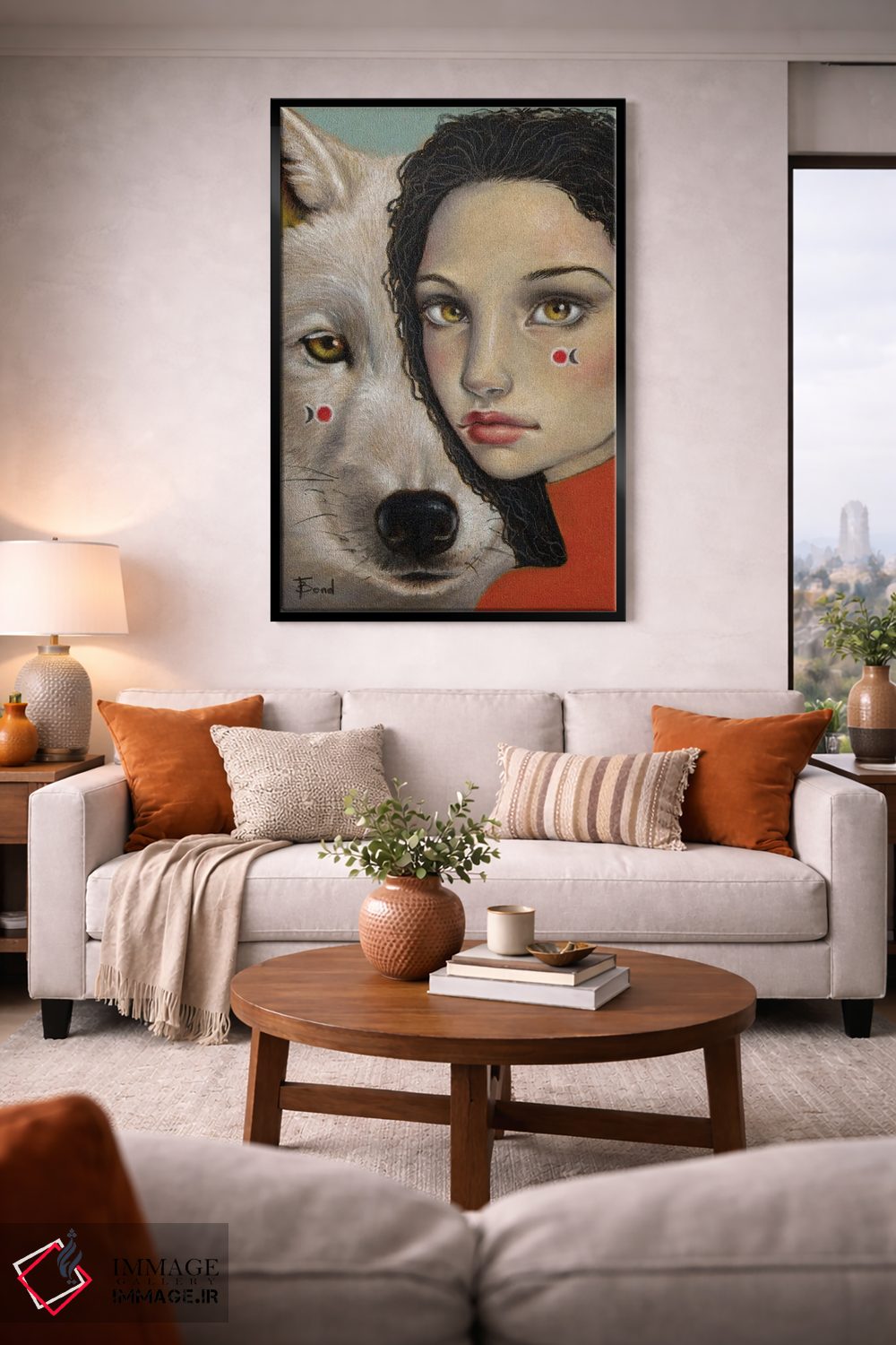 تابلو دکوراتیو تنهایی اثر تانیا باند - D2B
