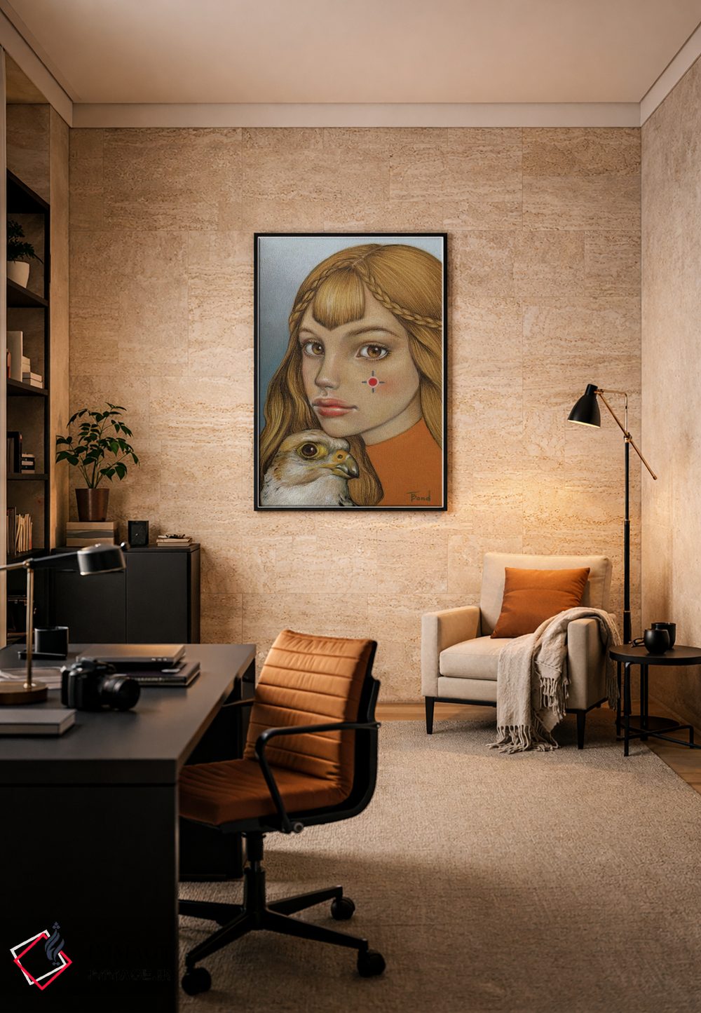 تابلو دکوراتیو تمرکز اثر تانیا باند - D6B