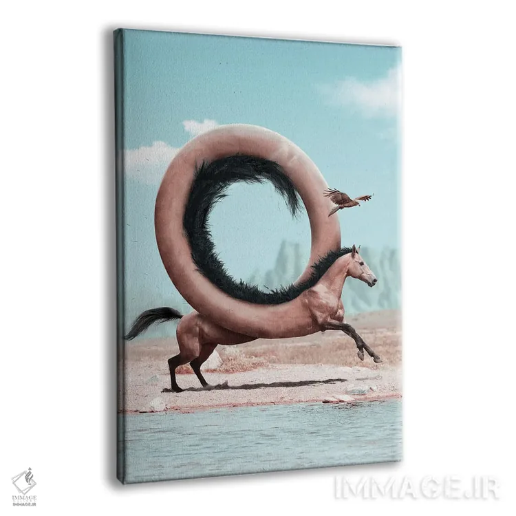 تابلو دکوراتیو موج سرکش اثر ژولین تابت - نمای پرسپکتیو محصول