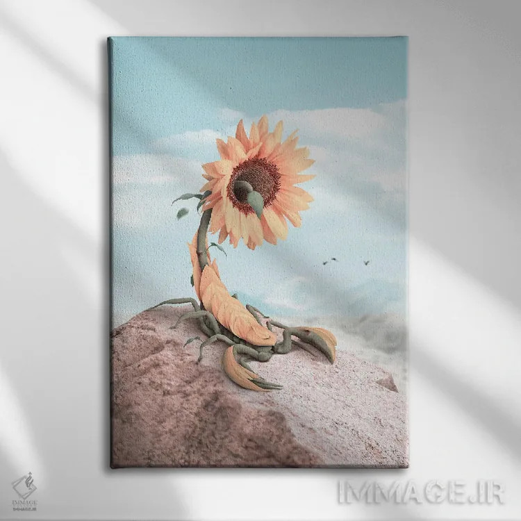 تابلو دکوراتیو زیبایی گزنده اثر ژولین تابت - نمای روبهرو روی دیوار
