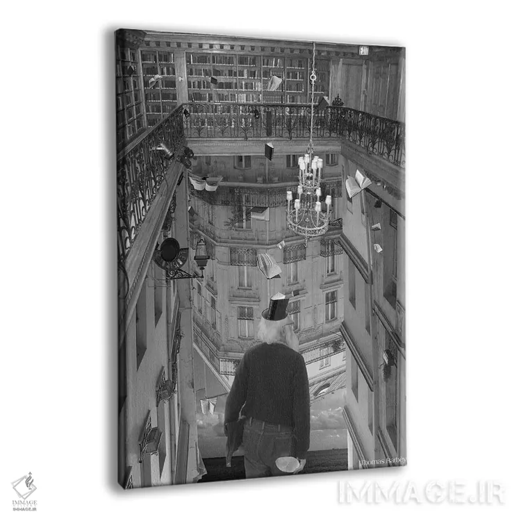 تابلو دکوراتیو ذهن خوان اثر توماس باربی - نمای پرسپکتیو محصول