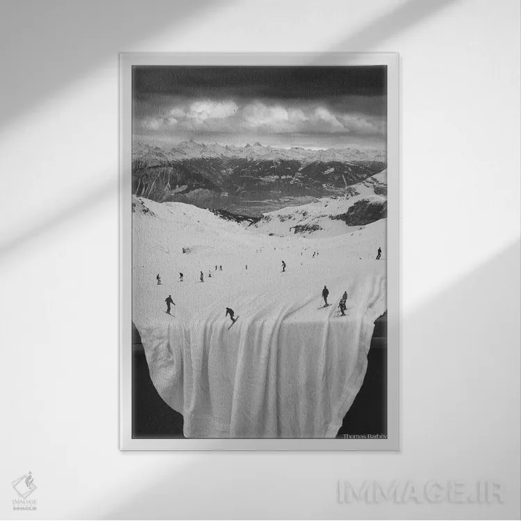 تابلو دکوراتیو اوه شیت! اثر توماس باربی - نمای قابدار سفید