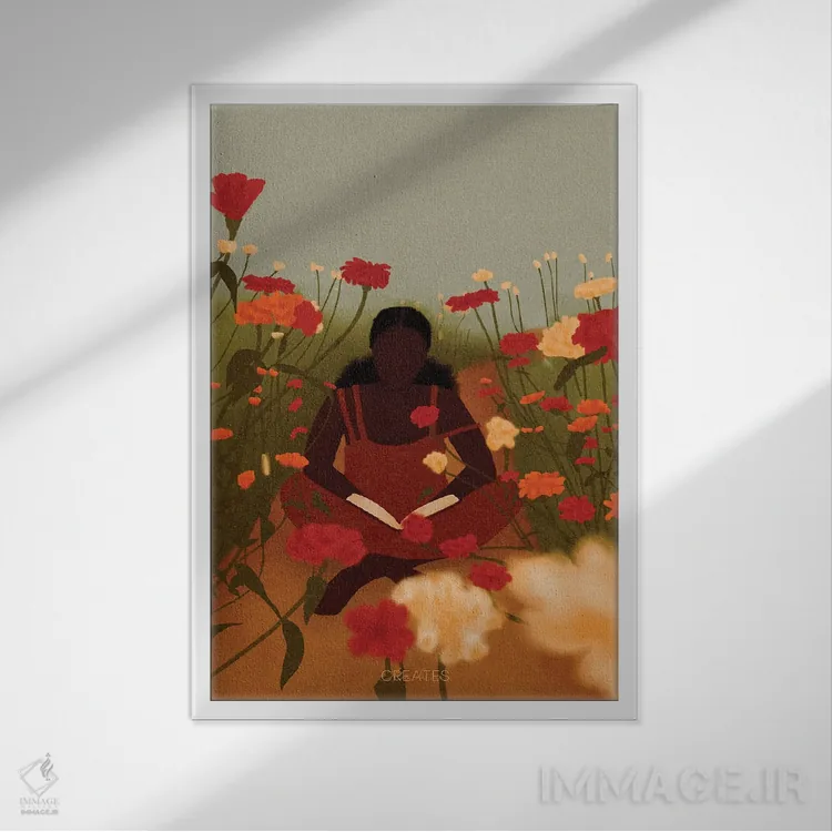 تابلو دکوراتیو محل سکونت "سرد" اثر تاکو کریتس - نمای قابدار سفید