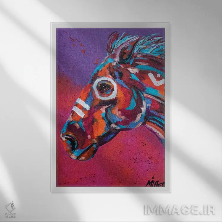 تابلو دکوراتیو پرانرژی اثر تریسی میلر - نمای قابدار سفید