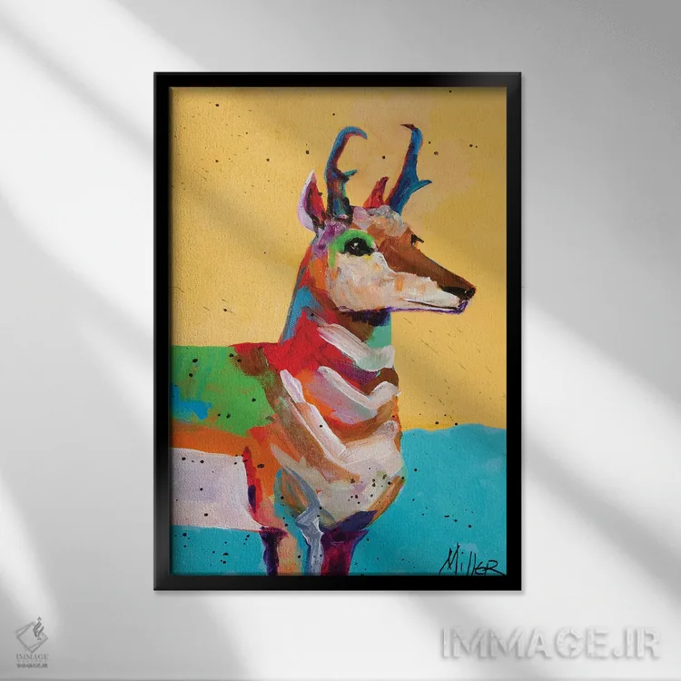تابلو دکوراتیو روی آماده باش باقی بمان اثر تریسی میلر - نمای قابدار مشکی