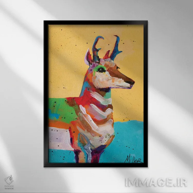 تابلو دکوراتیو روی آماده باش باقی بمان اثر تریسی میلر - نمای قابدار مشکی