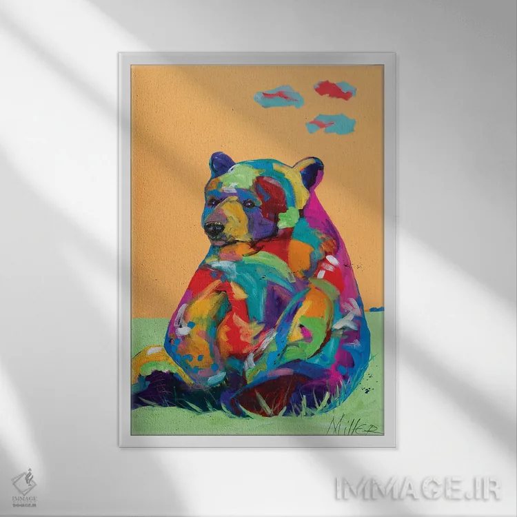 تابلو دکوراتیو عصر بهاری اثر تریسی میلر - نمای قابدار سفید