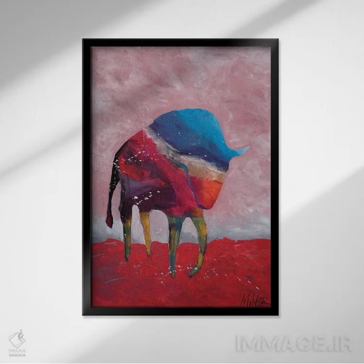 تابلو دکوراتیو در دل طوفان اثر تریسی میلر - نمای قابدار مشکی