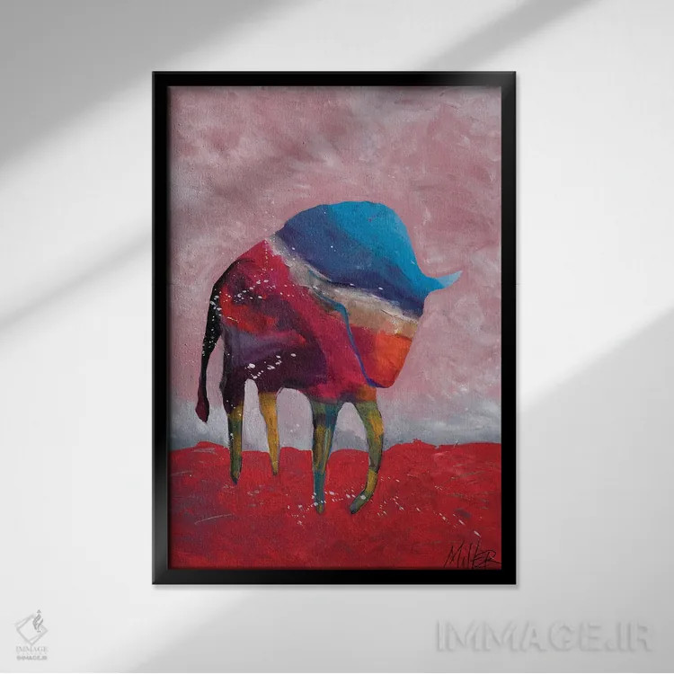 تابلو دکوراتیو در دل طوفان اثر تریسی میلر - نمای قابدار مشکی