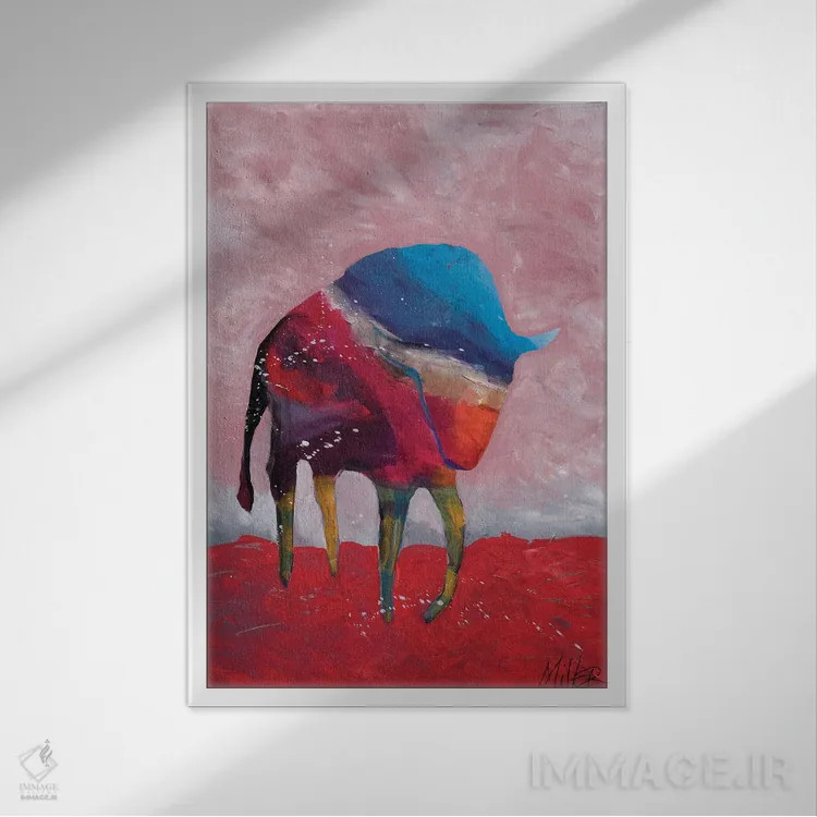 تابلو دکوراتیو در دل طوفان اثر تریسی میلر - نمای قابدار سفید