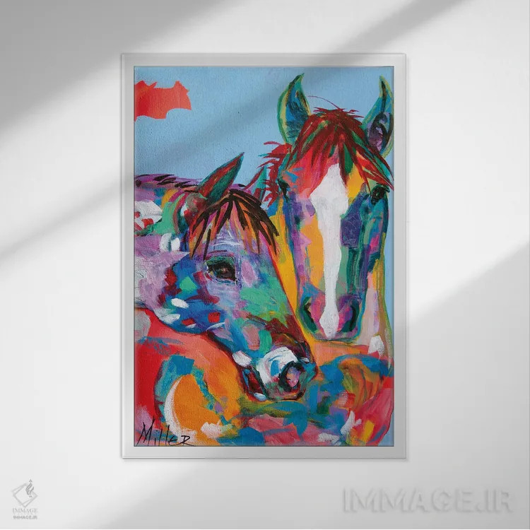 تابلو دکوراتیو کولی ها اثر تریسی میلر - نمای قابدار سفید