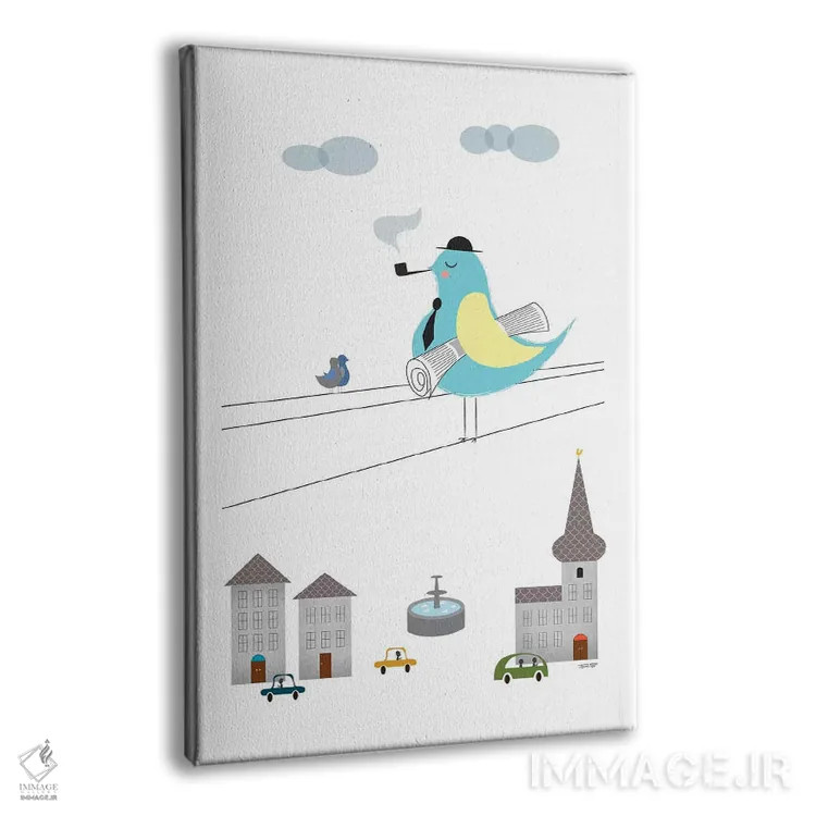 تابلو مدرن خوب باش اثر توماس دیزاین - نمای پرسپکتیو محصول