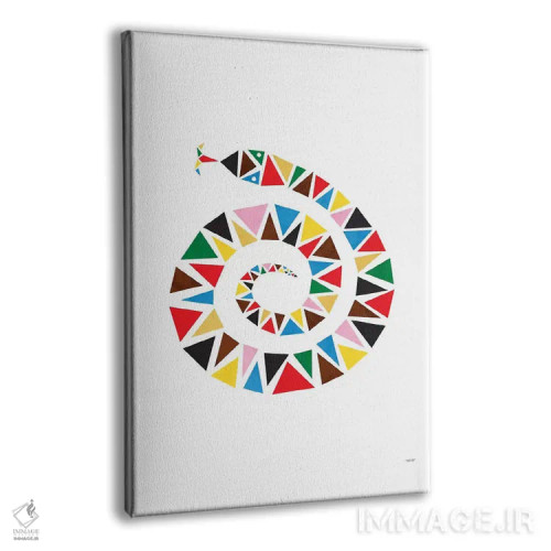 تابلو مدرن رنگ مار اثر توماس دیزاین - نمای پرسپکتیو محصول