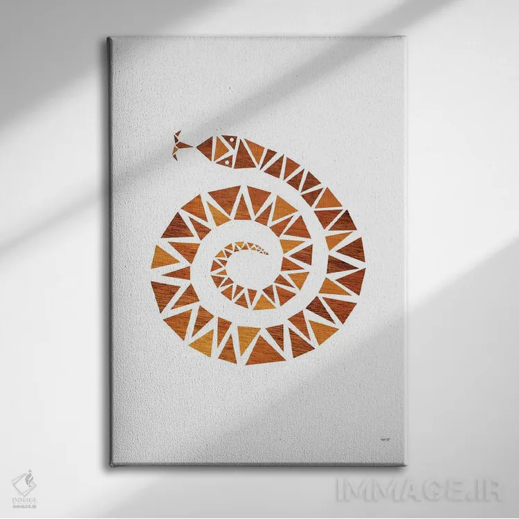 تابلو مدرن مار اثر توماس دیزاین - نمای روبهرو روی دیوار