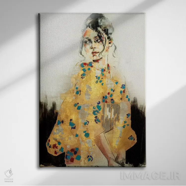 تابلو دکوراتیو کیمون اثر توماس دونالدسون - نمای روبهرو روی دیوار