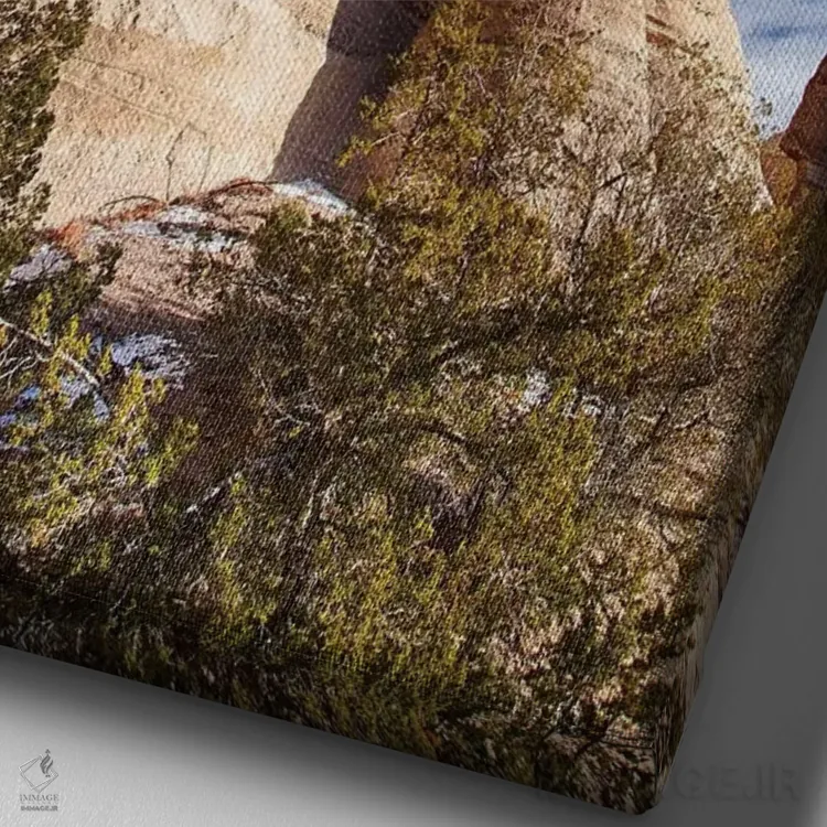 تابلو دکوراتیو New Mexico, Cochiti, Tent Rocks Monument,آمریکا، نیومکزیکو، کو… اثر تری اگرز - نمای نزدیک بافت بوم