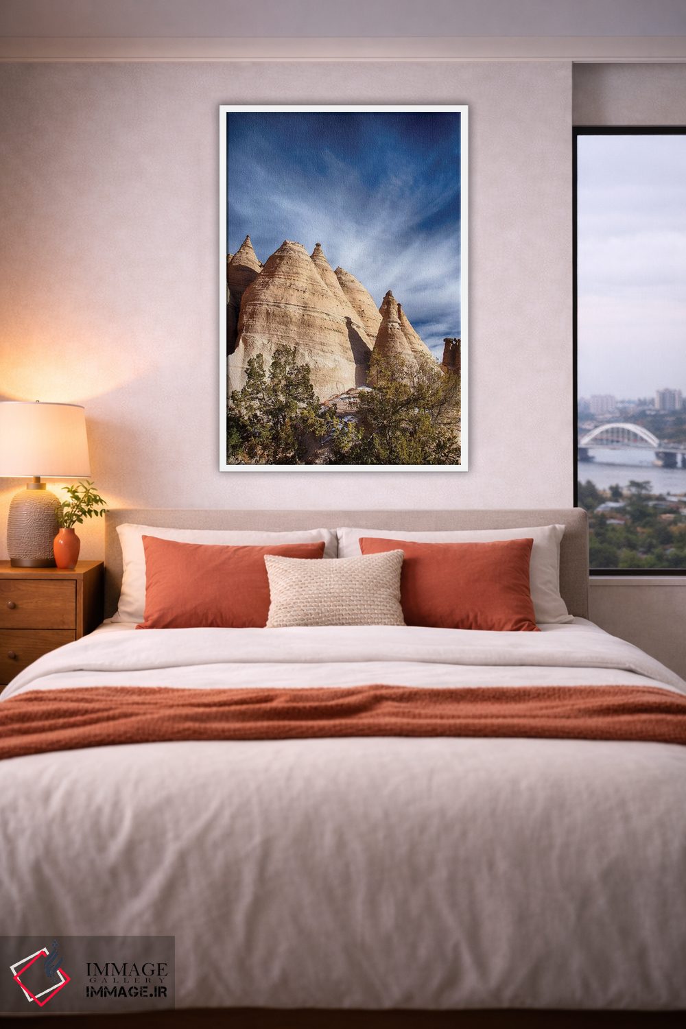 تابلو دکوراتیو New Mexico, Cochiti, Tent Rocks Monument,آمریکا، نیومکزیکو، کو… اثر تری اگرز - D3W