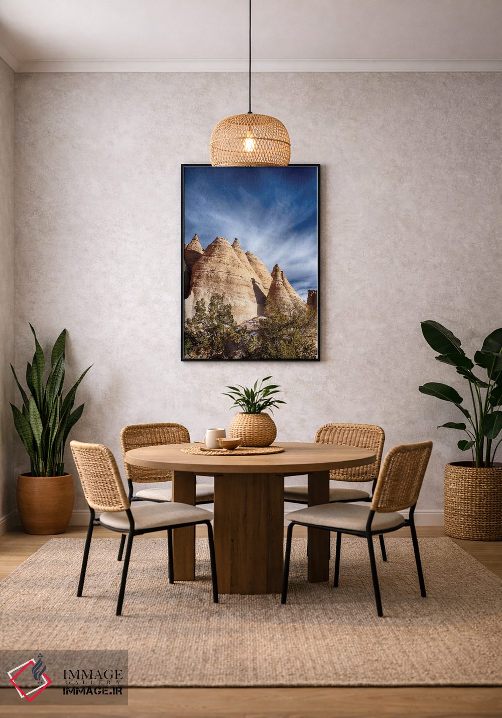 تابلو دکوراتیو New Mexico, Cochiti, Tent Rocks Monument,آمریکا، نیومکزیکو، کو… اثر تری اگرز - D4B