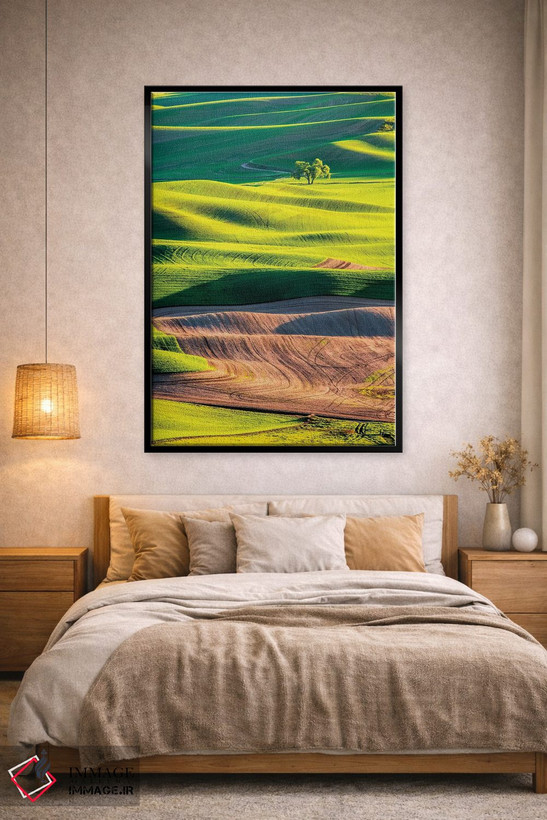 تابلو دکوراتیو Washington State, Palouse Country, Lone Tree in Wheat Field I… اثر تری اگرز - D2B