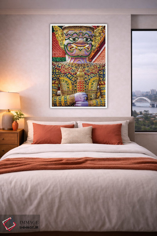 تابلو دکوراتیو Bangkok, Yaksha at Wat Phra Kaeo The Grand Palace,تایلند، بانک… اثر تری اگرز - D3W