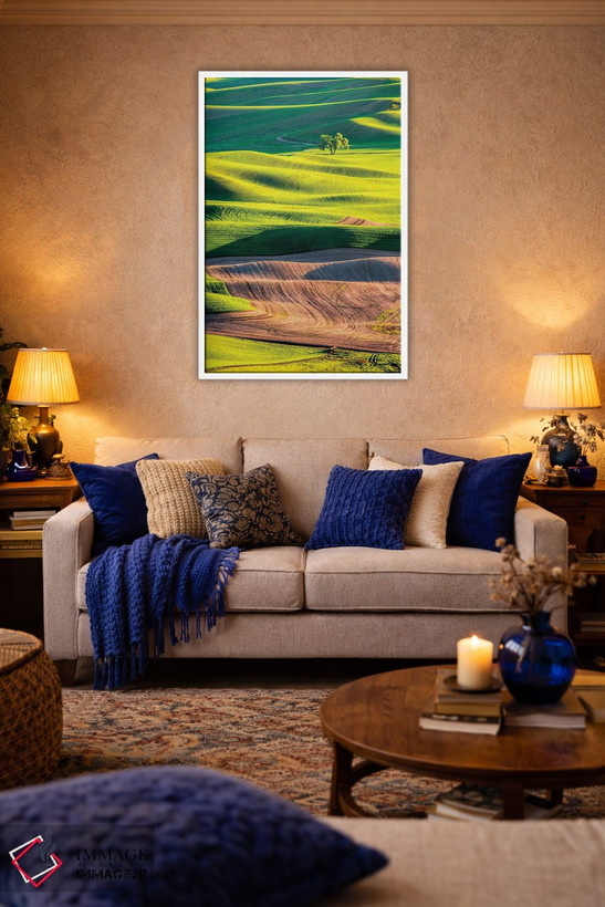 تابلو دکوراتیو Washington State, Palouse Country, Lone Tree in Wheat Field I… اثر تری اگرز - D4W