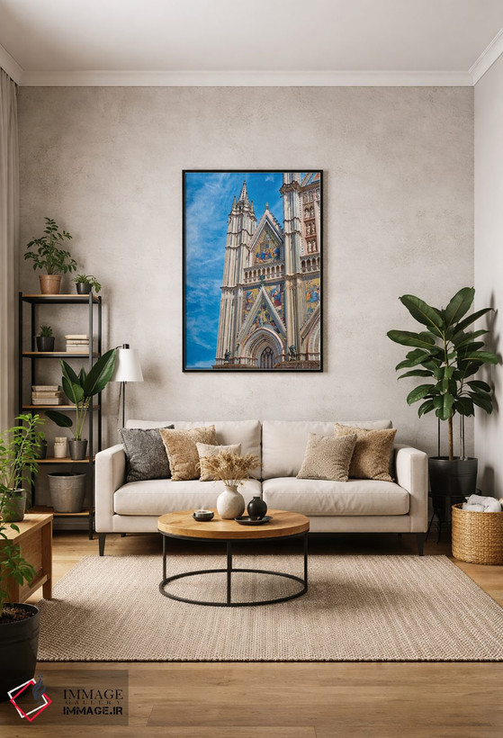 تابلو دکوراتیو Umbria, Orvieto. Orvieto Cathedral With It's Beautiful Facade… اثر تری اگرز - D1B
