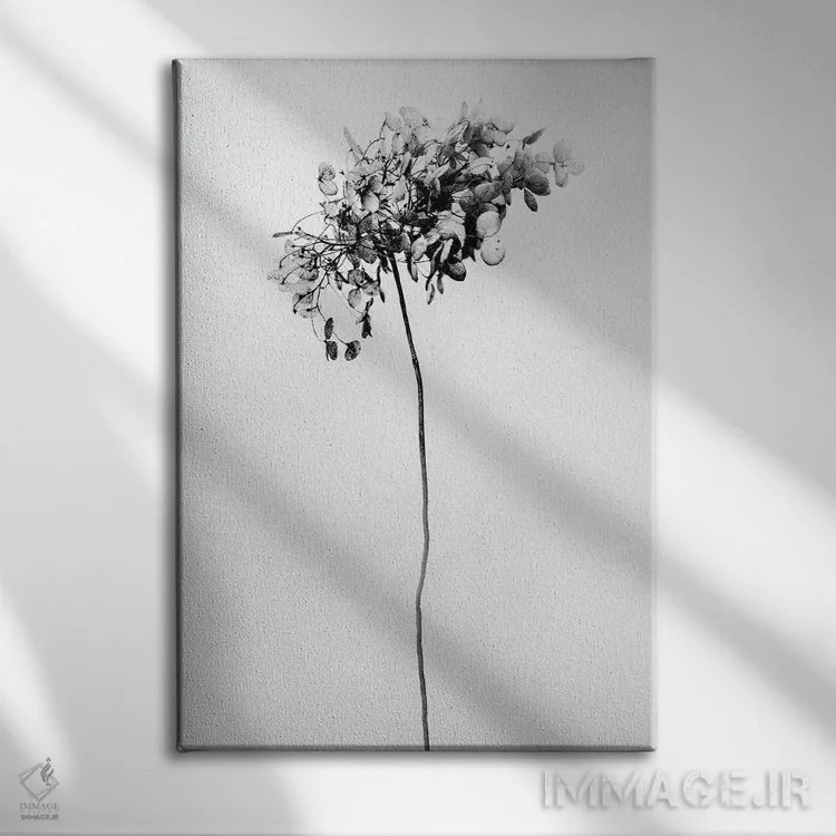 تابلو دکوراتیو در میان گل ها دو اثر تیس آلبرس - نمای روبهرو روی دیوار