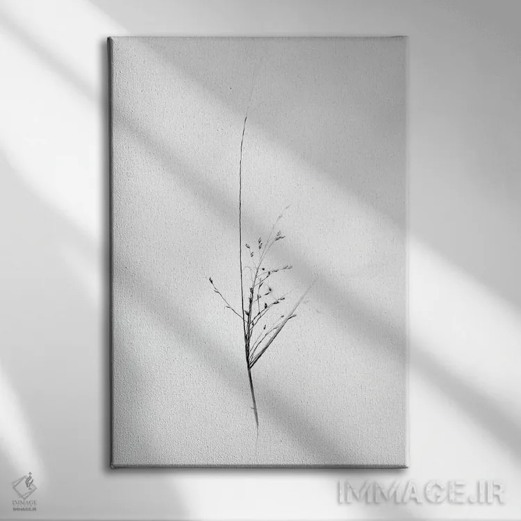 تابلو دکوراتیو در میان گل ها سه اثر تیس آلبرس - نمای روبهرو روی دیوار