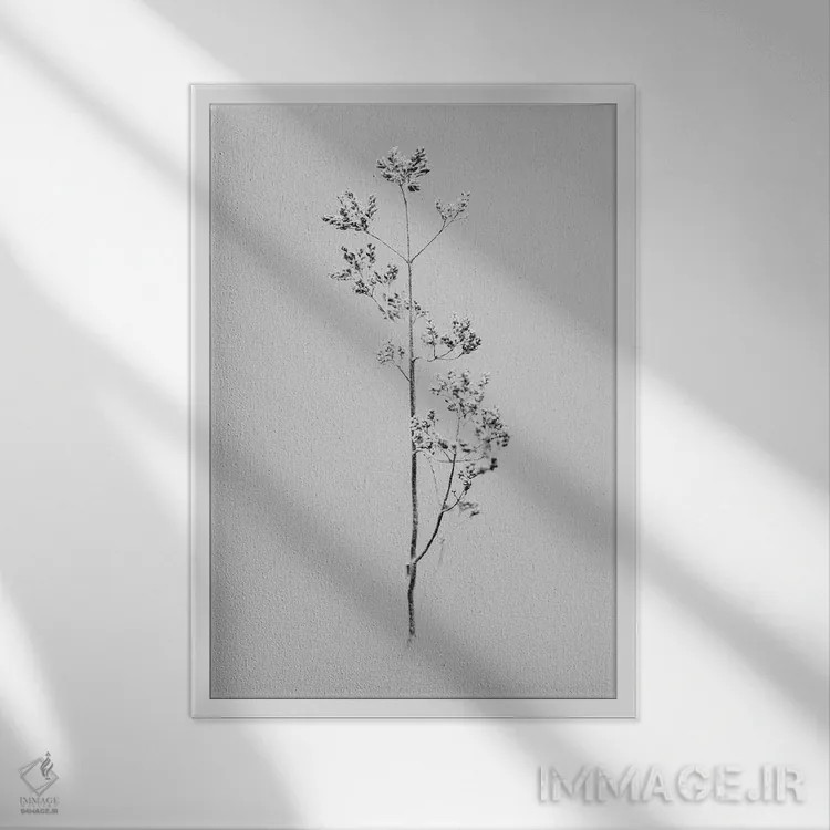 تابلو دکوراتیو در میان گل ها ده اثر تیس آلبرس - نمای قابدار سفید
