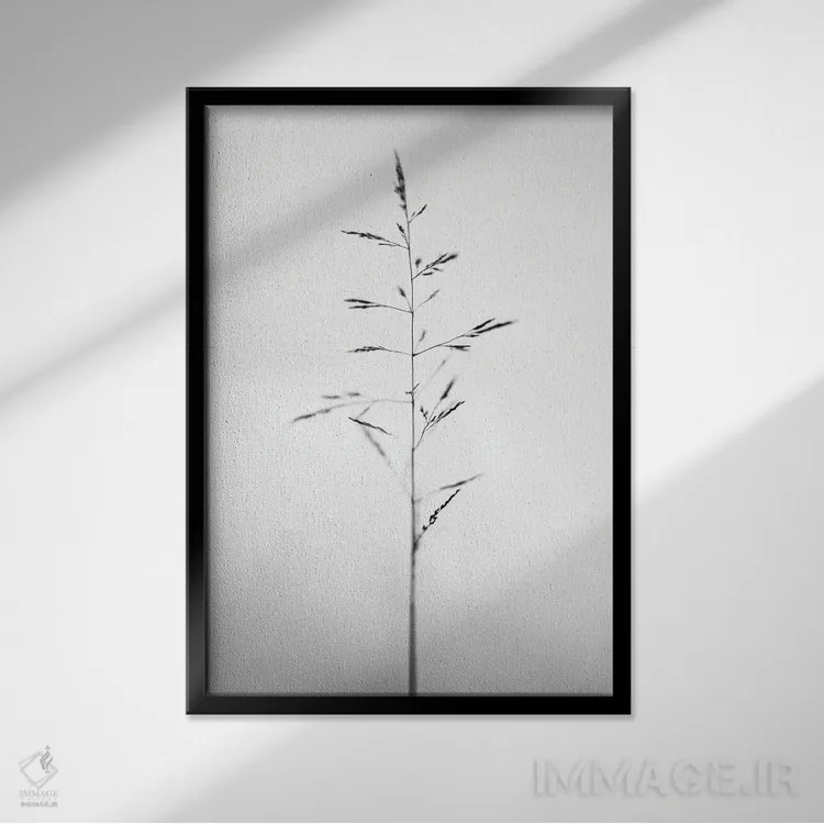 تابلو دکوراتیو در میان گل ها بیست و یک اثر تیس آلبرس - نمای قابدار مشکی