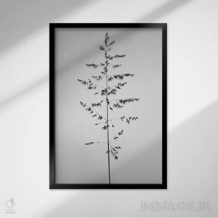 تابلو دکوراتیو در میان گل ها بیست و چهار اثر تیس آلبرس - نمای قابدار مشکی