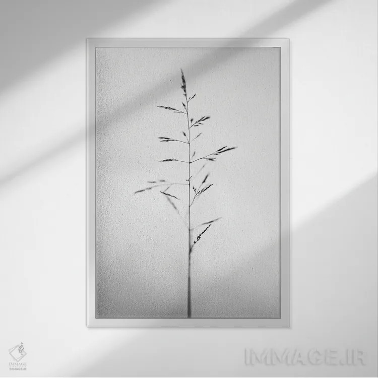 تابلو دکوراتیو در میان گل ها بیست و یک اثر تیس آلبرس - نمای قابدار سفید
