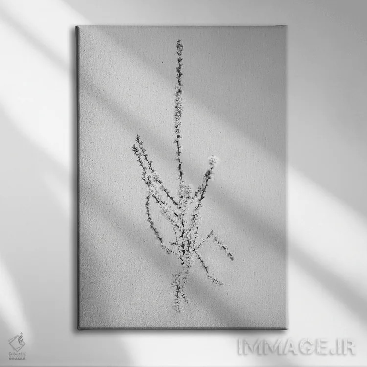 تابلو دکوراتیو در میان گل ها بیست و چهار اثر تیس آلبرس - نمای روبهرو روی دیوار