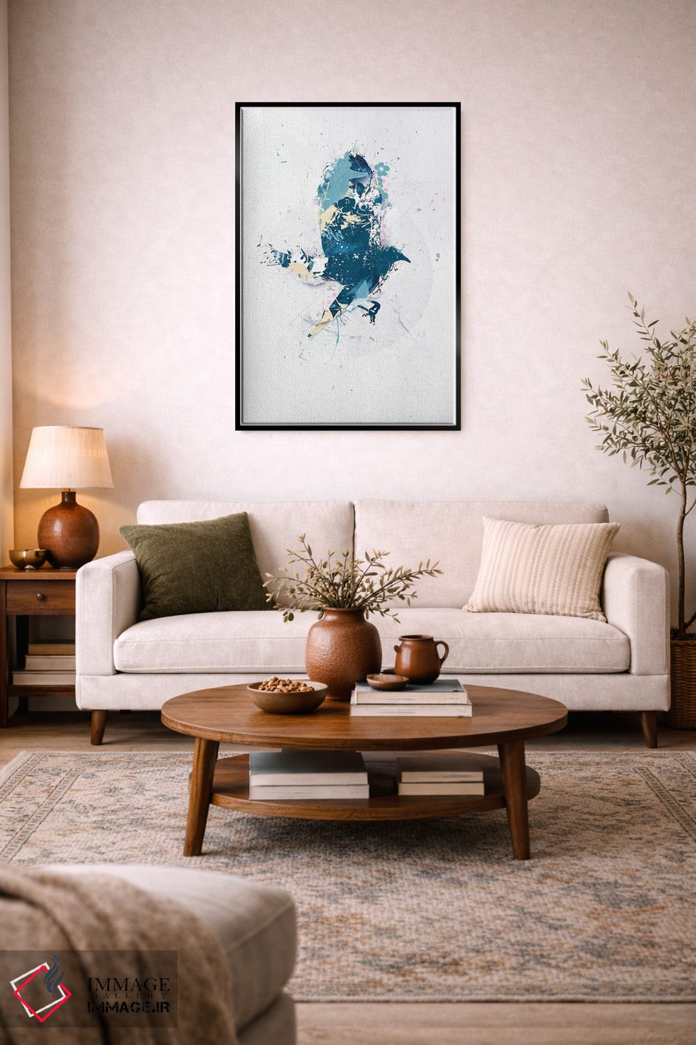 تابلو انتزاعی در حال پرواز II اثر تیس آلبرس - D5B