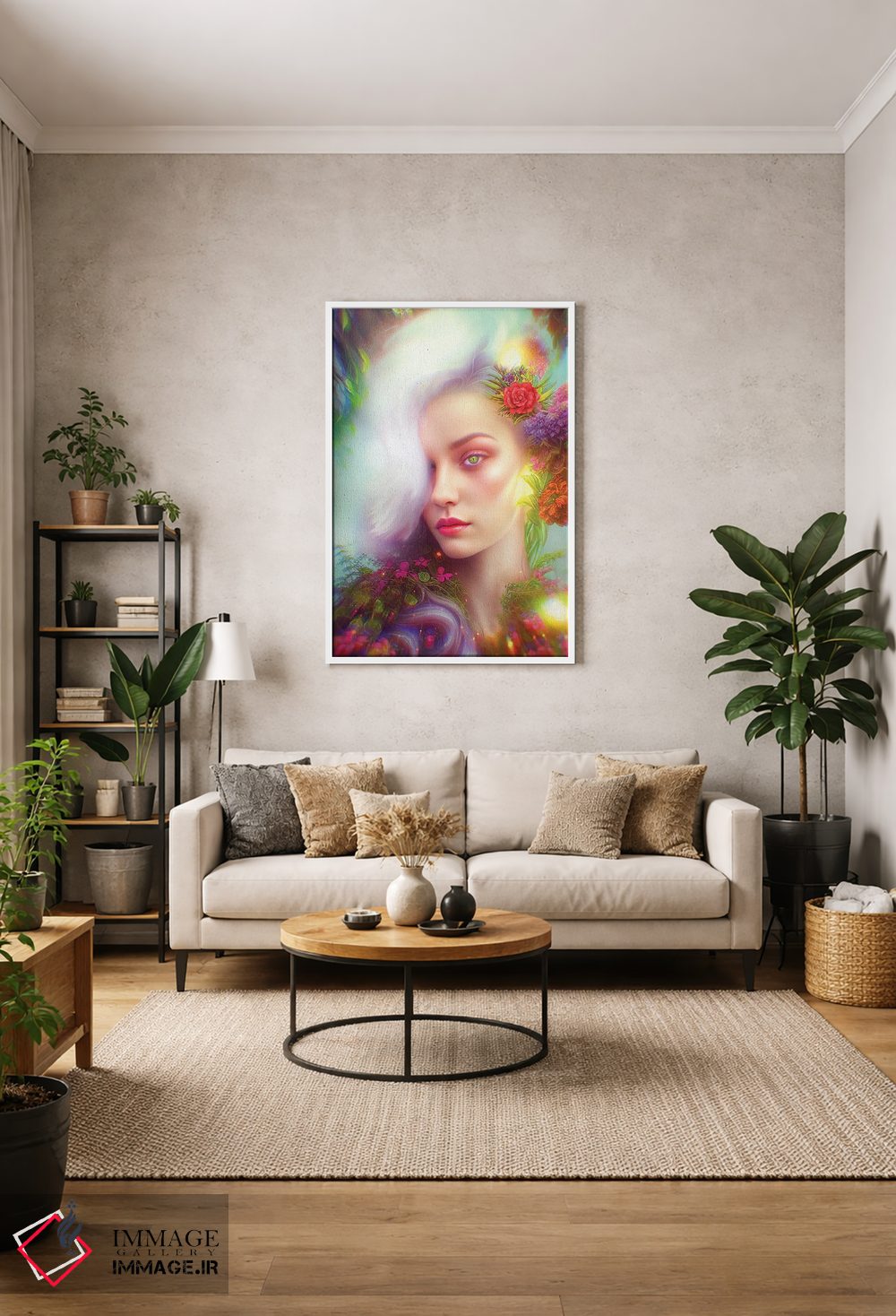 تابلو دکوراتیو پرتـره دلنشین اثر آرتنی یو - D1W