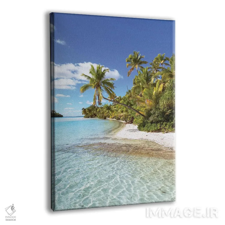 تابلو دکوراتیو Cook Islands,ساحل بی نقص، جزایر کوک اثر ماتئو کولومبو - نمای پرسپکتیو محصول