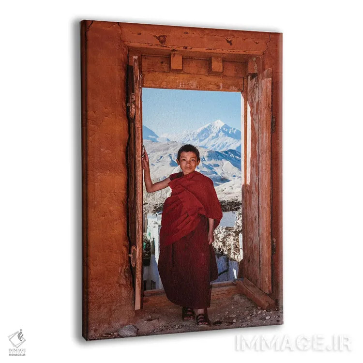 تابلو دکوراتیو Nepal II,راهب مبتدی، نپال ۲ اثر ماتئو کولومبو - نمای پرسپکتیو محصول