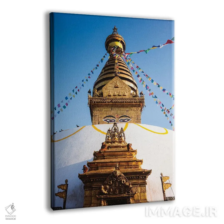 تابلو دکوراتیو Nepal,معبد میمون، نپال اثر ماتئو کولومبو - نمای پرسپکتیو محصول