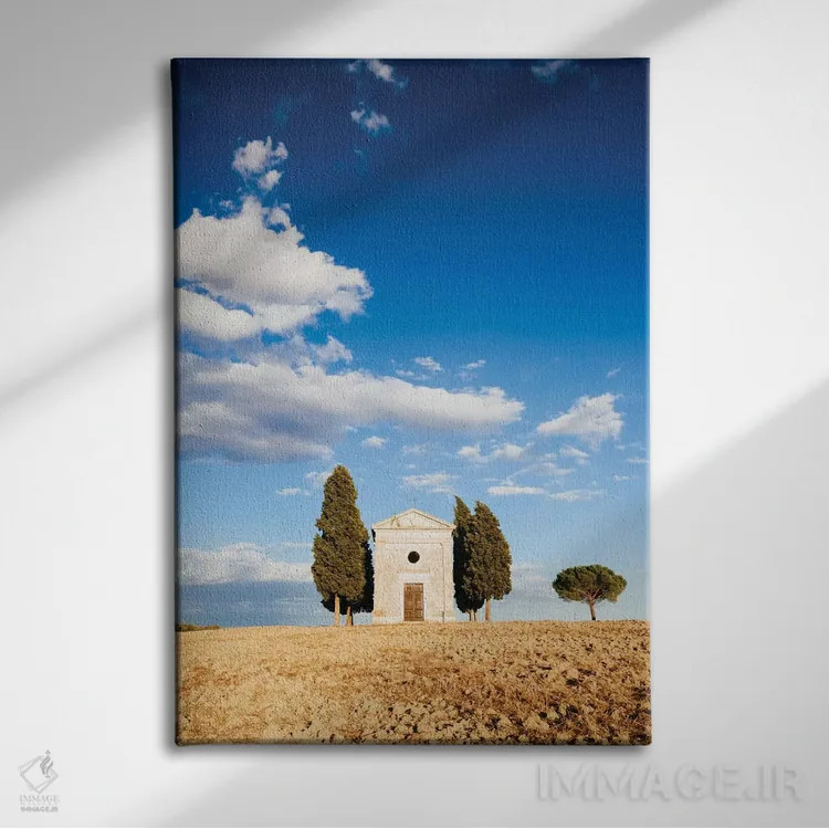 تابلو دکوراتیو Val d'Orcia, Tuscany, Italy,کلیسای ویتالتا ، والدورچیا، ت… اثر ماتئو کولومبو - نمای روبهرو روی دیوار